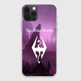 Чехол для iPhone 12 Pro Max с принтом The Elder Scrolls , Силикон |  | art game | art skyrim | forest | game | skyrim | the elder scrolls v skyrim | горы | довакин | древние свитки | игра | лес | небо | скайрим