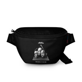 Поясная сумка 3D с принтом The Black Eyed Peas , 100% полиэстер | плотная ткань, ремень с регулируемой длиной, внутри несколько карманов для мелочей, основное отделение и карман с обратной стороны сумки застегиваются на молнию | 