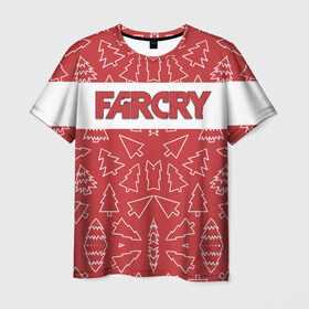 Мужская футболка 3D с принтом Far Cry Новогодний , 100% полиэфир | прямой крой, круглый вырез горловины, длина до линии бедер | Тематика изображения на принте: 