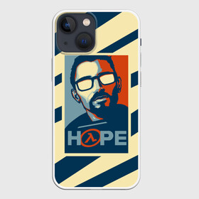 Чехол для iPhone 13 mini с принтом HOPE Half Life ,  |  | Тематика изображения на принте: counter | fps | freeman | game | games | gordon | half | half life | life | portal | shooter | strike | valve | вэльв | гордон | игра | игры | контр | контра | лайф | портал | страйк | фпс | фримен | халва | халф | халф лайф | шутер