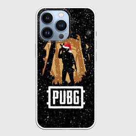 Чехол для iPhone 13 Pro с принтом Новогодний PUBG ,  |  | Тематика изображения на принте: 2019 | 2020 | 2021 | chicken | dinner | game | games | new | pubg | winner | year | год | игра | игрок | игры | новогодний | новый | пабг | подарки | подарок | праздник | рождество | сковорода | сковородка | шапка | шапочка