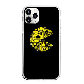 Чехол для iPhone 11 Pro Max матовый с принтом Pac-Man , Силикон |  | Тематика изображения на принте: game | gamer | gaming | nds | nintendo | pac man | ps3 | ps4 | psp | wii | xbox | аркада | джойстик | игра | игровая приставка | игры | классика игр | контроллер | пакман