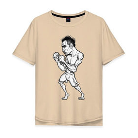 Мужская футболка хлопок Oversize с принтом Tony Ferguson art , 100% хлопок | свободный крой, круглый ворот, “спинка” длиннее передней части | ferguson | mma | tony | ufc | арманн | бокс | борьба | джиу джитсу | кукуй | тони | фергюсон | эль | энтони