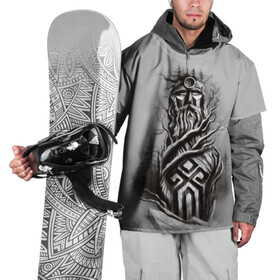 Накидка на куртку 3D с принтом русь , 100% полиэстер |  | ethnic | folk | runes | slav | руны | русь | славяне | тотем | фолк | фольклор | этника | этно | язычество