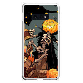 Чехол для Samsung S10E с принтом Halloween , Силикон | Область печати: задняя сторона чехла, без боковых панелей | Тематика изображения на принте: аниме | ведьма | девушка | зомби | ирландия | кладбище | колдун | кости | кошки | летучие | луна | мертвец | мёртвые | монстры | мыши | ночь | оборотни | пауки | паутина | подарок | праздник | свет | свечи