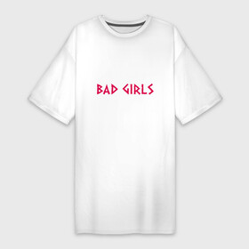 Платье-футболка хлопок с принтом Go to walhalla ,  |  | bad | girl | girls | good | ragnar | viking | vikings | викинг | викинги | девочки | девушки | рагнар | хорошие