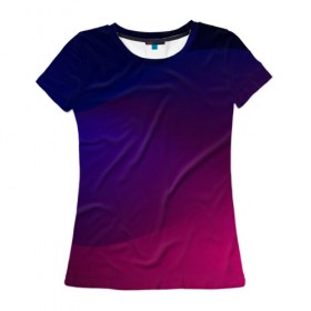 Женская футболка 3D с принтом Abstract simple colors , 100% полиэфир ( синтетическое хлопкоподобное полотно) | прямой крой, круглый вырез горловины, длина до линии бедер | abstract | blue | gradient | iphone | red | theme | абстракция | айфон | градиент | заставка | тема