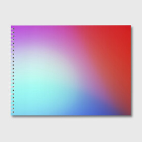 Альбом для рисования с принтом Colorful Gradient , 100% бумага
 | матовая бумага, плотность 200 мг. | abstract | blue | gradient | iphone | red | theme | абстракция | айфон | градиент | заставка | тема