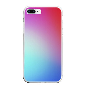 Чехол для iPhone 7Plus/8 Plus матовый с принтом Colorful Gradient , Силикон | Область печати: задняя сторона чехла, без боковых панелей | abstract | blue | gradient | iphone | red | theme | абстракция | айфон | градиент | заставка | тема