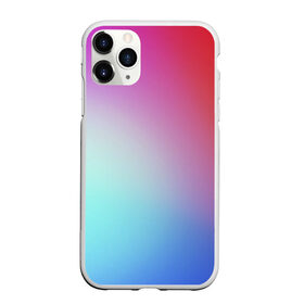 Чехол для iPhone 11 Pro матовый с принтом Colorful Gradient , Силикон |  | abstract | blue | gradient | iphone | red | theme | абстракция | айфон | градиент | заставка | тема