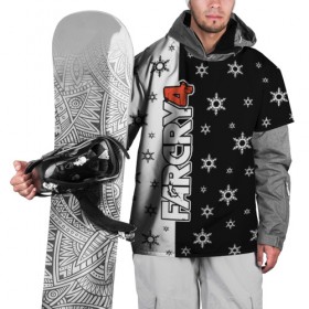 Накидка на куртку 3D с принтом Новогодний Far Cry , 100% полиэстер |  | Тематика изображения на принте: 