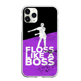 Чехол для iPhone 11 Pro Max матовый с принтом Floss Like A Boss , Силикон |  | battle | boss | epic | floss | fortnite | game | games | lama | pubg | pvp | royale | save | survival | the | world | битва | выживание | дроп | игра | игры | королевская | лама | массакр | мир | пабг | спасти | фортнайт