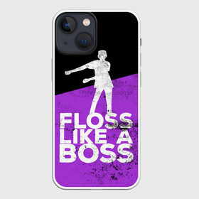 Чехол для iPhone 13 mini с принтом Floss Like A Boss ,  |  | battle | boss | epic | floss | fortnite | game | games | lama | pubg | pvp | royale | save | survival | the | world | битва | выживание | дроп | игра | игры | королевская | лама | массакр | мир | пабг | спасти | фортнайт
