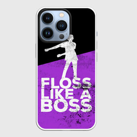 Чехол для iPhone 13 Pro с принтом Floss Like A Boss ,  |  | Тематика изображения на принте: battle | boss | epic | floss | fortnite | game | games | lama | pubg | pvp | royale | save | survival | the | world | битва | выживание | дроп | игра | игры | королевская | лама | массакр | мир | пабг | спасти | фортнайт