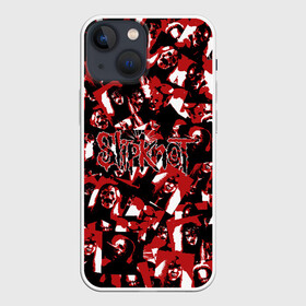 Чехол для iPhone 13 mini с принтом SlipKnot камуфляж ,  |  | белый | гранж | красный | лица | маска | маски | метал | милитари | ню метал | паттрен | слипкнот | слипнот | участники | черный