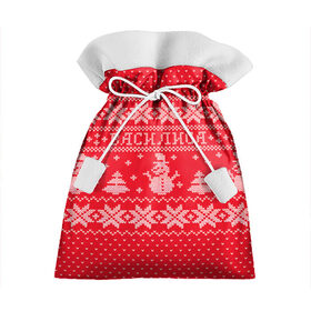Подарочный 3D мешок с принтом Новогодняя Василиса , 100% полиэстер | Размер: 29*39 см | Тематика изображения на принте: василиса | вася | дед мороз | елка | зима | имена | кофта | новогодний | новый год | свитер | снег | снеговик | снежинки | узор