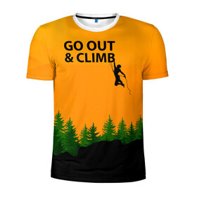 Мужская футболка 3D спортивная с принтом Альпинизм , 100% полиэстер с улучшенными характеристиками | приталенный силуэт, круглая горловина, широкие плечи, сужается к линии бедра | adrenaline | adventure | extreme | hiking | mountaineering | mountains | rockclimbing | rocks | адреналин | альпинизм | горы | скалолазание | скалы | туризм | экстрим