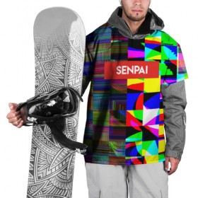Накидка на куртку 3D с принтом SENPAI , 100% полиэстер |  | 