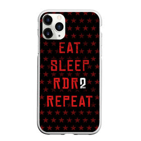 Чехол для iPhone 11 Pro матовый с принтом Eat Sleep RDR2 Repeat , Силикон |  | dead | die | eat | flag | game | games | gta | rdr | rdr2 | red | redemption | repeat | rockstar | sleep | sun | western | вестерн | выкуп | гта | дикий | запад | игра | игры | красный | мертвый | рдр | рдр2 | рокстар | солнце