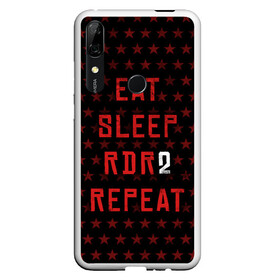 Чехол для Honor P Smart Z с принтом Eat Sleep RDR2 Repeat , Силикон | Область печати: задняя сторона чехла, без боковых панелей | Тематика изображения на принте: dead | die | eat | flag | game | games | gta | rdr | rdr2 | red | redemption | repeat | rockstar | sleep | sun | western | вестерн | выкуп | гта | дикий | запад | игра | игры | красный | мертвый | рдр | рдр2 | рокстар | солнце