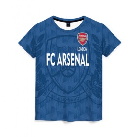 Женская футболка 3D с принтом FC Arsenal , 100% полиэфир ( синтетическое хлопкоподобное полотно) | прямой крой, круглый вырез горловины, длина до линии бедер | arsenal | arsenal football club | арсенал | футбольный клуб