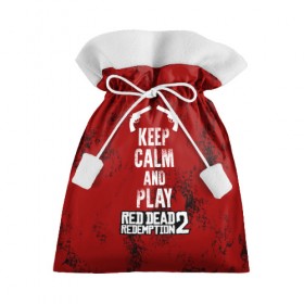 Подарочный 3D мешок с принтом RDR2 , 100% полиэстер | Размер: 29*39 см | game | gamer | keep calm | rdr2 | red dead redemption 2 | rockstar studios | игры