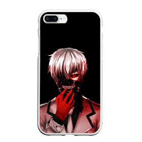 Чехол для iPhone 7Plus/8 Plus матовый с принтом Ken Kaneki , Силикон | Область печати: задняя сторона чехла, без боковых панелей | anime | blood | eyepatch | ghoul | kaneki | ken | one eyed | tokyo | tokyoghoul | гуль | канеки | кен | кровь | одноглазый | токийский