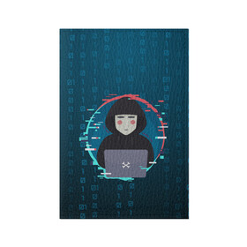 Обложка для паспорта матовая кожа с принтом Anonymous hacker , натуральная матовая кожа | размер 19,3 х 13,7 см; прозрачные пластиковые крепления | Тематика изображения на принте: anonymous | hacker | it | аноним | взлом | компьютер | ноутбук | программист | хакер