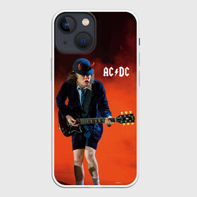 Чехол для iPhone 13 mini с принтом AC DC ,  |  | ac d.c. | ac dc | acdc | angus | back | bad | black | chrome | guitar | hard | hell | highway | mucis | red | rock | smoke | young | ангус | гитара | группа | диси | дым | красный | музыка | рок | тяжелый | эйси | эйсидиси | янг