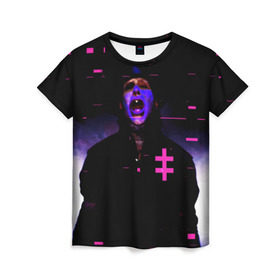 Женская футболка 3D с принтом Marilyn Manson , 100% полиэфир ( синтетическое хлопкоподобное полотно) | прямой крой, круглый вырез горловины, длина до линии бедер | cry | inch | industrial | little | manson | marilyn | music | nails | nin | rock | sister | индастриал | инч | мансон | менсен | менсон | мерилин | мерлин | музыка | мэнсон | мэрилин | мэрлин | найн | нин | нэйлс | рок