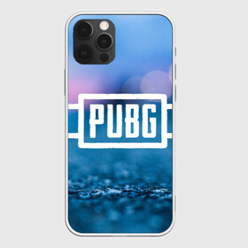 Чехол для iPhone 12 Pro Max с принтом PUBG light blue , Силикон |  | Тематика изображения на принте: pubg | игра | лого | пубг | светлый | стрелялка | шутер