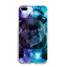 Чехол для iPhone 7Plus/8 Plus матовый с принтом Милый пёс , Силикон | Область печати: задняя сторона чехла, без боковых панелей | dog | бульдог | собака | черный