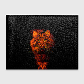Обложка для студенческого билета с принтом Рыжий кот , натуральная кожа | Размер: 11*8 см; Печать на всей внешней стороне | cat | кот | котик | кошка | рыжая | рыжий