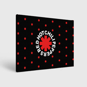 Холст прямоугольный с принтом Red Hot Chili Peppers , 100% ПВХ |  | chili | cross | hot | logo | music | peppers | red | red hot chili peppers | rhcp | rock | star | symbol | звезда | звездочка | красная | красный | крест | логотип | музыка | перцы | рок | символ | цветок | цветочек | чили