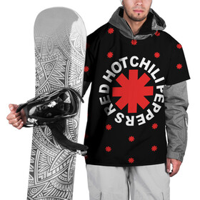 Накидка на куртку 3D с принтом Red Hot Chili Peppers , 100% полиэстер |  | chili | cross | hot | logo | music | peppers | red | red hot chili peppers | rhcp | rock | star | symbol | звезда | звездочка | красная | красный | крест | логотип | музыка | перцы | рок | символ | цветок | цветочек | чили