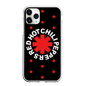 Чехол для iPhone 11 Pro матовый с принтом Red Hot Chili Peppers , Силикон |  | chili | cross | hot | logo | music | peppers | red | red hot chili peppers | rhcp | rock | star | symbol | звезда | звездочка | красная | красный | крест | логотип | музыка | перцы | рок | символ | цветок | цветочек | чили