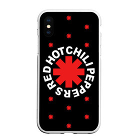 Чехол для iPhone XS Max матовый с принтом Red Hot Chili Peppers , Силикон | Область печати: задняя сторона чехла, без боковых панелей | Тематика изображения на принте: chili | cross | hot | logo | music | peppers | red | red hot chili peppers | rhcp | rock | star | symbol | звезда | звездочка | красная | красный | крест | логотип | музыка | перцы | рок | символ | цветок | цветочек | чили