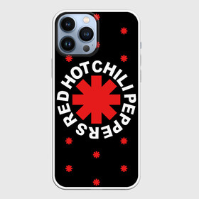 Чехол для iPhone 13 Pro Max с принтом Red Hot Chili Peppers ,  |  | chili | cross | hot | logo | music | peppers | red | red hot chili peppers | rhcp | rock | star | symbol | звезда | звездочка | красная | красный | крест | логотип | музыка | перцы | рок | символ | цветок | цветочек | чили