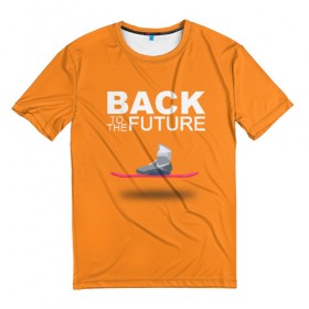 Мужская футболка 3D с принтом Back to the future_11 , 100% полиэфир | прямой крой, круглый вырез горловины, длина до линии бедер | 
