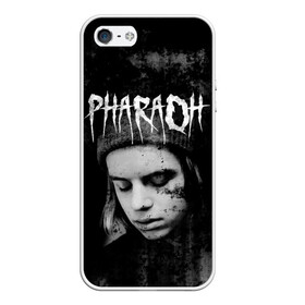 Чехол для iPhone 5/5S матовый с принтом PHARAOH , Силикон | Область печати: задняя сторона чехла, без боковых панелей | dark | dead | dolor | dynasty | hip | hop | pharaoh | phlora | phloyd | phosphor | rap | raper | redrum | russian | skr | tattoo | yungrussia | глеб | голубин | мрачный | репер | русский | рэп | скр | уаджет | фара | фараон | хип | хоп