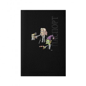 Обложка для паспорта матовая кожа с принтом Disenchantment. Pulp Fiction , натуральная матовая кожа | размер 19,3 х 13,7 см; прозрачные пластиковые крепления | криминальное чтиво | разочарование | тарантино | эльф
