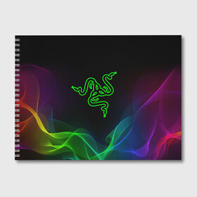 Альбом для рисования с принтом SDC , 100% бумага
 | матовая бумага, плотность 200 мг. | Тематика изображения на принте: 101 | brand | company | gamer | green | logo | mamba | naga | player | razer | rzr | snake | бренд | железо | зеленый | змея | компания | лого | рейзер | софт