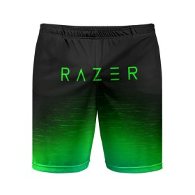 Мужские шорты 3D спортивные с принтом RAZER ,  |  | 101 | brand | company | gamer | green | logo | mamba | naga | player | razer | rzr | snake | бренд | железо | зеленый | змея | компания | лого | рейзер | софт