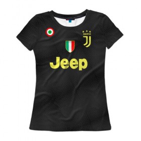 Женская футболка 3D с принтом Dybala 18-19 alternative , 100% полиэфир ( синтетическое хлопкоподобное полотно) | прямой крой, круглый вырез горловины, длина до линии бедер | champions | dybala | italy | jeep | juventus | league | paulo | дибала | италия | лига | пауло | чемпионов | ювентус