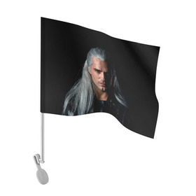 Флаг для автомобиля с принтом The Witcher. Geralt of Rivia , 100% полиэстер | Размер: 30*21 см | andrzej | cavill | ciri | cirilla | geralt | henry | netflix | rivia | sapkowski | witcher | yennefer | анджей | ведьмак | генри | геральт | йеннифэр | кавилл | ривия | сапковский | цири | цирилла