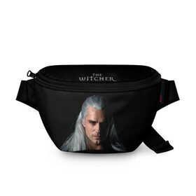 Поясная сумка 3D с принтом The Witcher. Geralt of Rivia , 100% полиэстер | плотная ткань, ремень с регулируемой длиной, внутри несколько карманов для мелочей, основное отделение и карман с обратной стороны сумки застегиваются на молнию | andrzej | cavill | ciri | cirilla | geralt | henry | netflix | rivia | sapkowski | witcher | yennefer | анджей | ведьмак | генри | геральт | йеннифэр | кавилл | ривия | сапковский | цири | цирилла