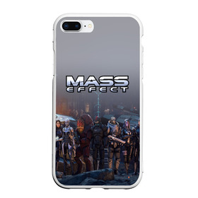 Чехол для iPhone 7Plus/8 Plus матовый с принтом Mass Effect , Силикон | Область печати: задняя сторона чехла, без боковых панелей | amdromeda initiative | andromeda | game | gun | hemet | n7 | rifle | ryder | soldier | space | star | weapon