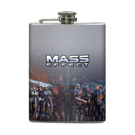 Фляга с принтом Mass Effect , металлический корпус | емкость 0,22 л, размер 125 х 94 мм. Виниловая наклейка запечатывается полностью | amdromeda initiative | andromeda | game | gun | hemet | n7 | rifle | ryder | soldier | space | star | weapon