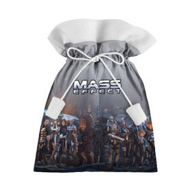 Подарочный 3D мешок с принтом Mass Effect , 100% полиэстер | Размер: 29*39 см | amdromeda initiative | andromeda | game | gun | hemet | n7 | rifle | ryder | soldier | space | star | weapon