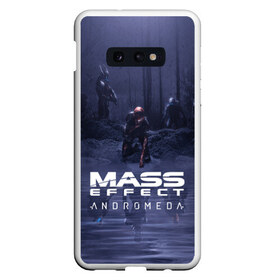 Чехол для Samsung S10E с принтом MASS EFFECT ANDROMEDA , Силикон | Область печати: задняя сторона чехла, без боковых панелей | amdromeda initiative | andromeda | game | gun | hemet | n7 | rifle | ryder | soldier | space | star | weapon